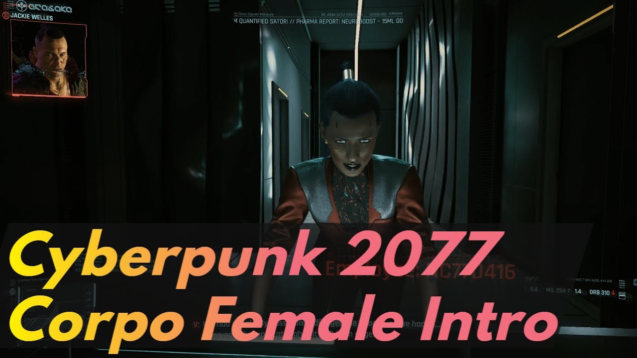 Cyberpunk 2077 - Corpo Female Intro Gameplay