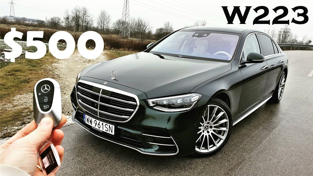 Mercedes-Benz S500 S-Class W223 (uważaj na kluczyk) Test PL muzyk jeździ
