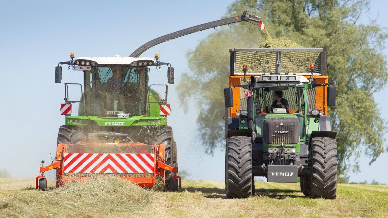 Team groen💪| Fendt Katana 65 | Fendt & John Deere tractoren | Dezeure | Loonwerken Leroy | Gras 2021