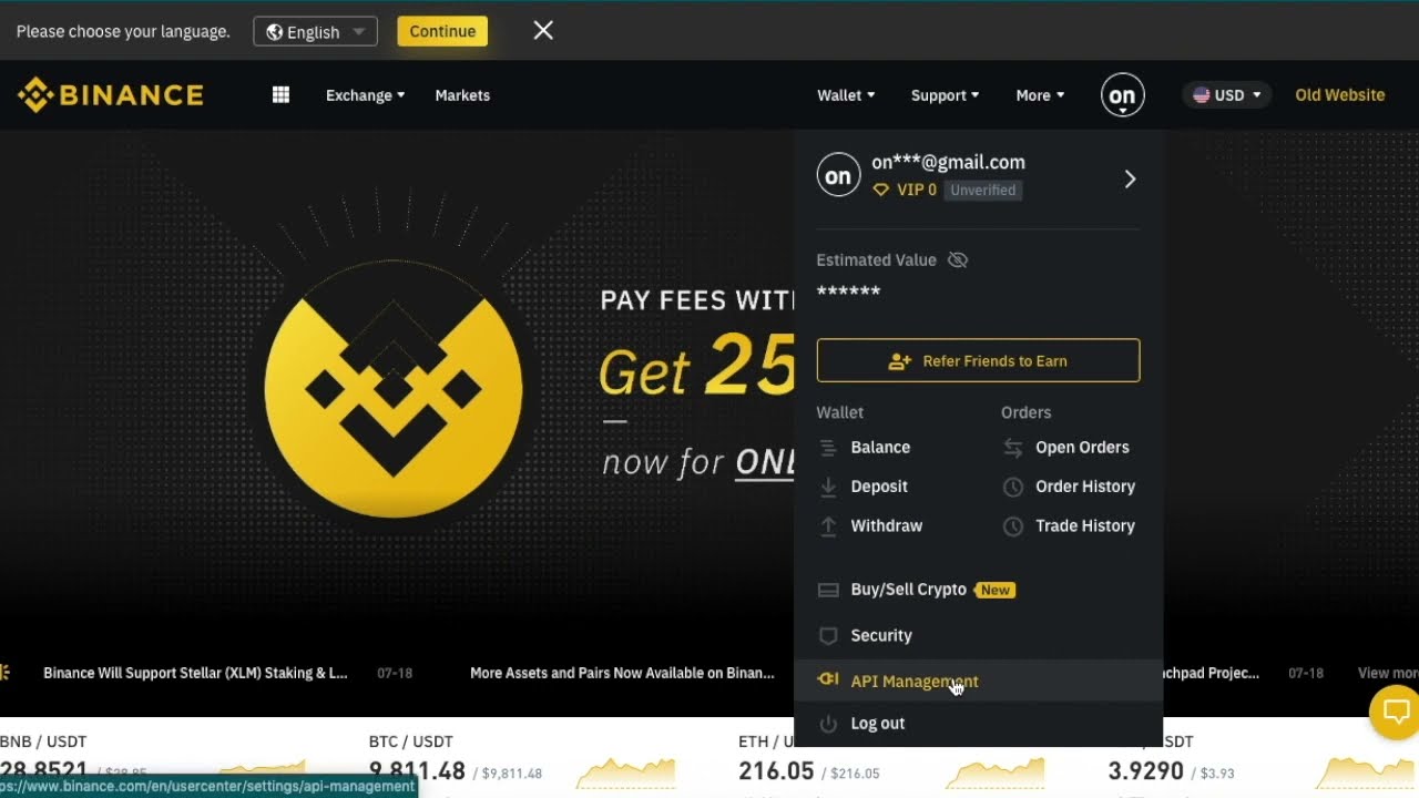 COINRULE Binance Tutorial - How to create and set up your API Keys