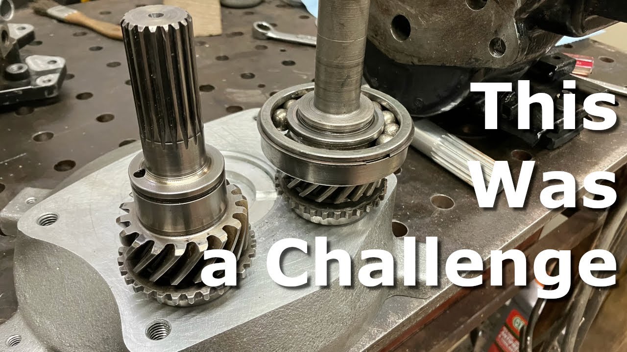 Recutting splines on the Transmission shaft for my Electric Jeep