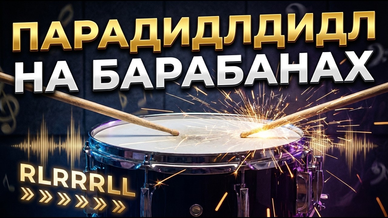 Парадидлдидл на барабанах | урок на барабанах продвинутый