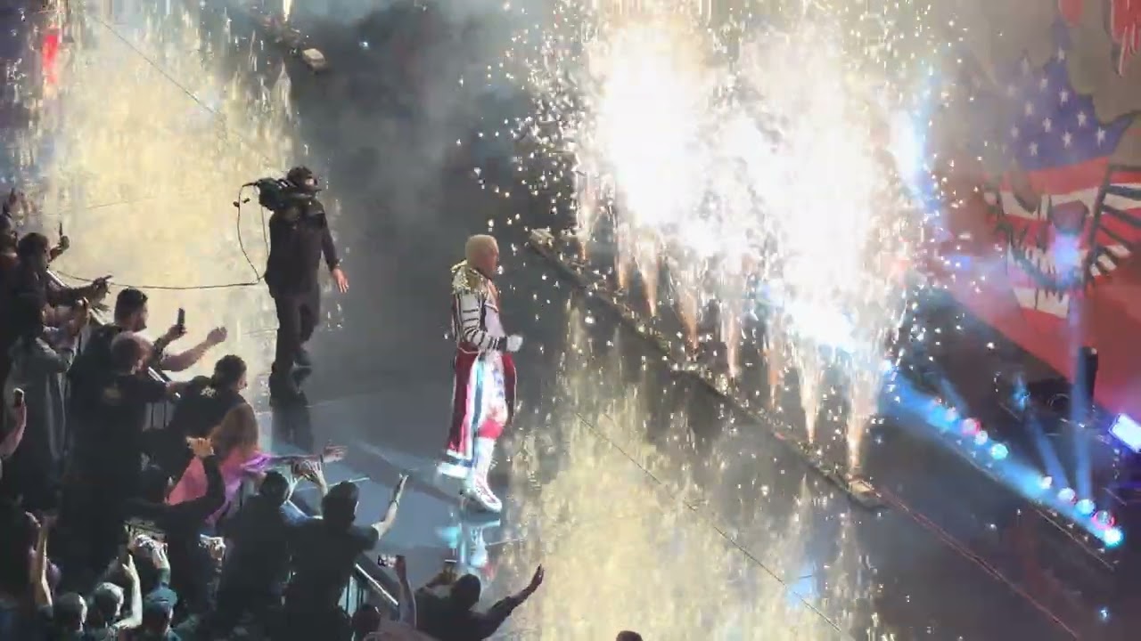 Cody Rhodes entrance at the American Airlines center! #wwe #wrestling #youtube 
