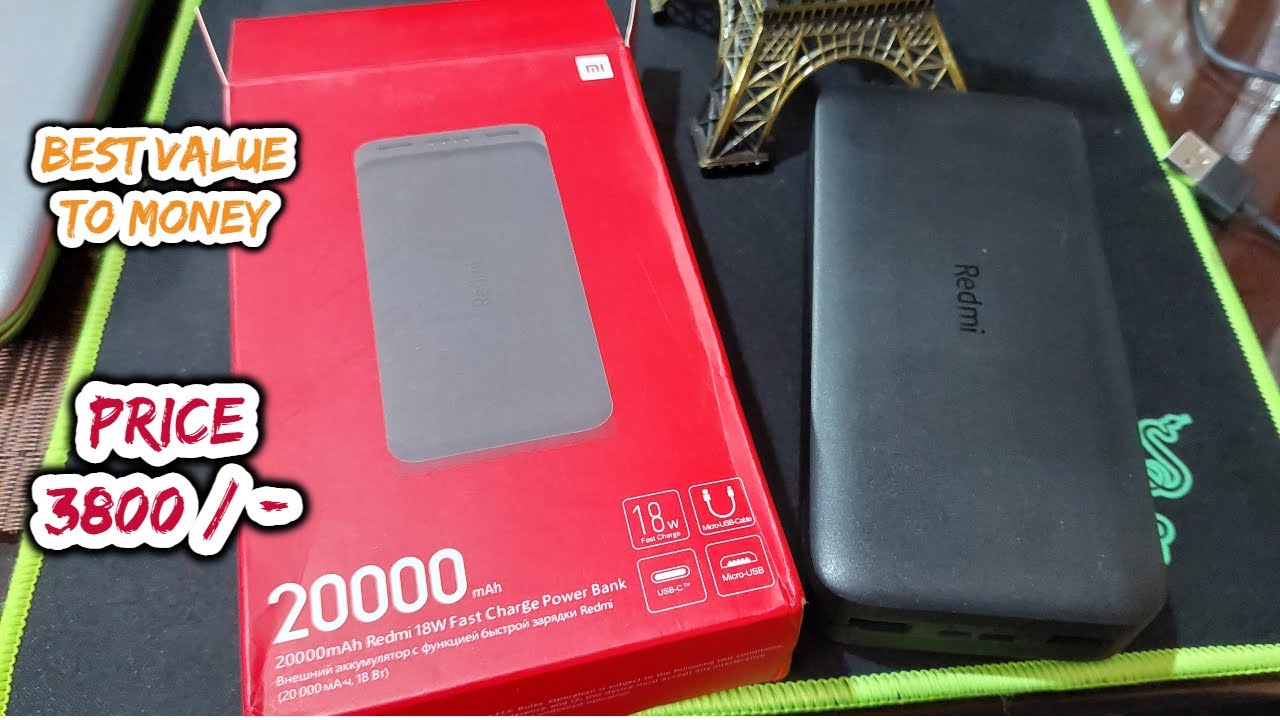 Redmi Power Bank 20000mah 18w Fast Charging Unboxing & Review