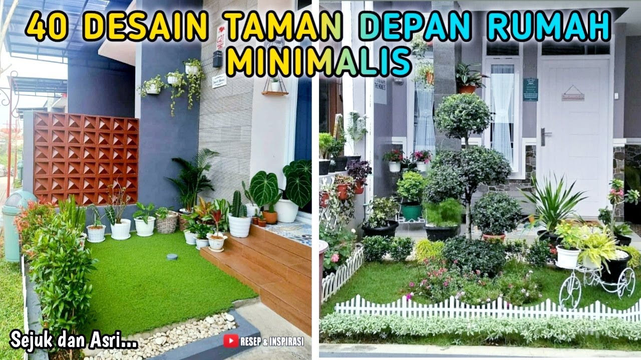 40 DESAIN TAMAN DEPAN RUMAH MINIMALIS | LINK PEMBELIAN PRODUK ADA DI DESKRIPSI