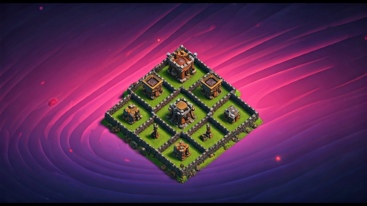 Clash of clans Epic NOOB BASE (Funny and fail Raids)