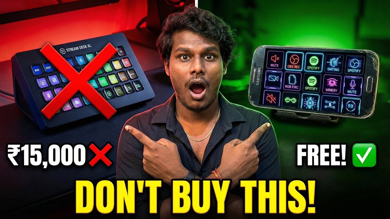 [DIY] 🛑Don't Buy Elgato Stream Deck! ❌ Use Old Phone Instead (FREE)