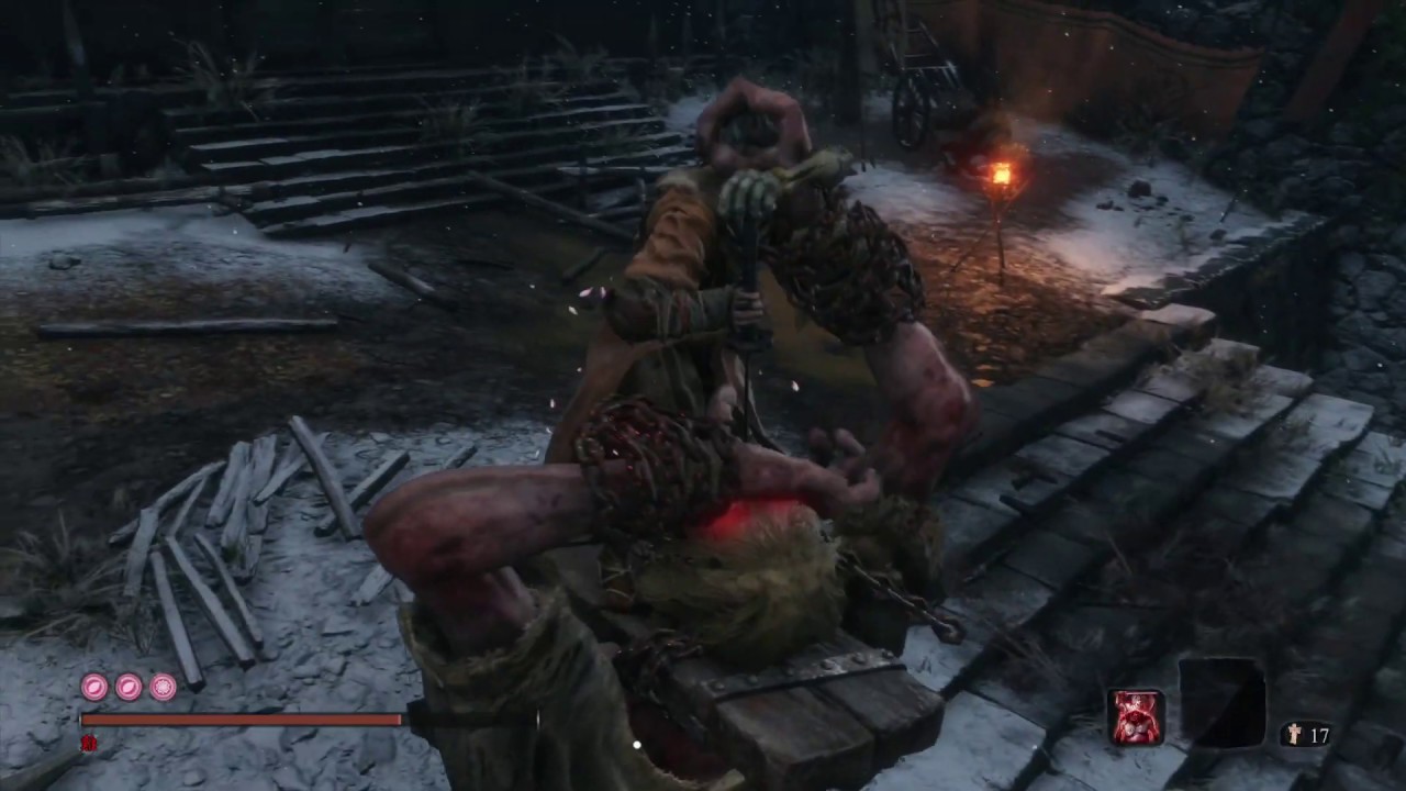 隻狼 八周目 困難 赤鬼 無忍具 無傷/SEKIRO NG+7 Hard mode Chained Ogre No Shinobi Prosthetic No Damage