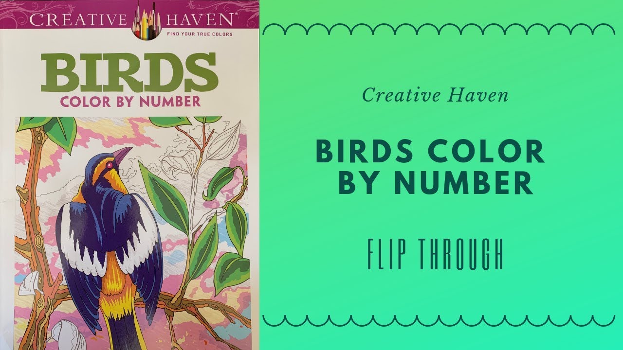 Creative Haven's Color by Number - Birds (With A Twist)