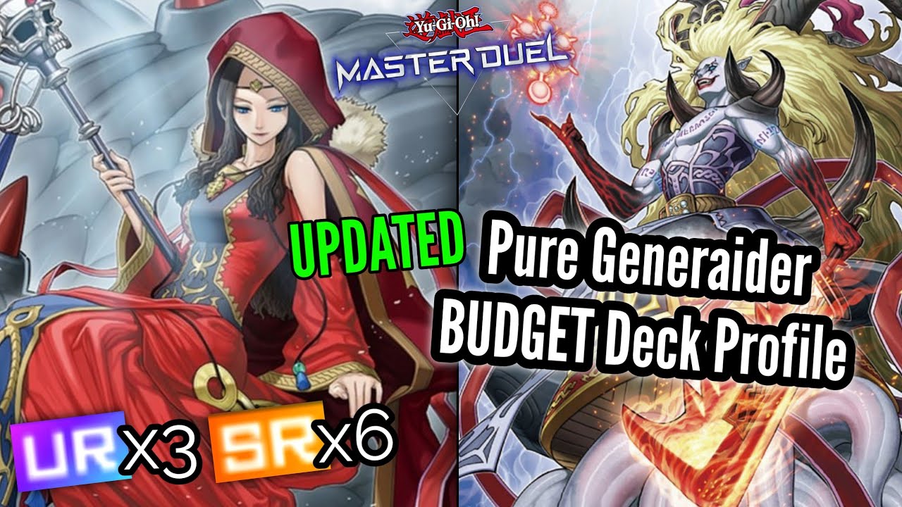 NEW Generaider BUDGET/F2P Deck Profile Yu-Gi-Oh! Master Duel post Dreaded Conspiracy JULY 2023