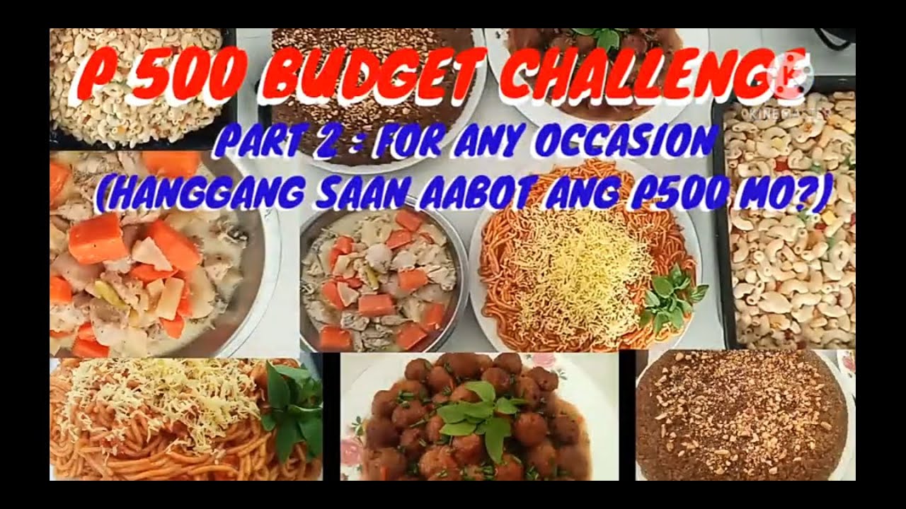 PART2:P500 BUDGET CHALLENGE/PATOK SA PANLASANG PINOY/TIPID ULAM/DESSERT IDEAS- MADIDISKARTENG NANAY