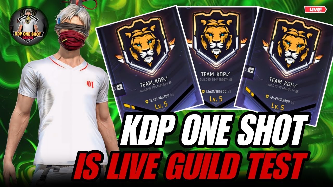 KDP ONE SHOT IS LIVE GUILD TEST 1VS2⭕‼️⭕