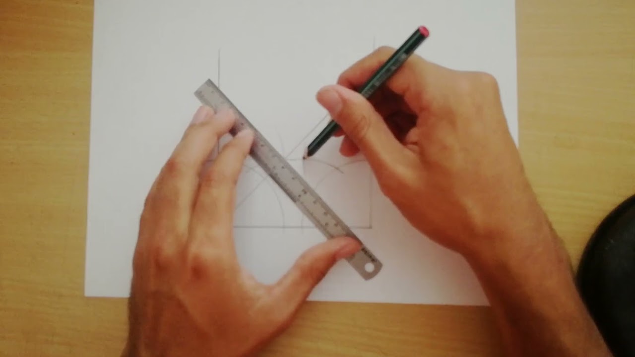 Dibujar un cuadrado (bisectriz, mediatriz y perpendiculares)