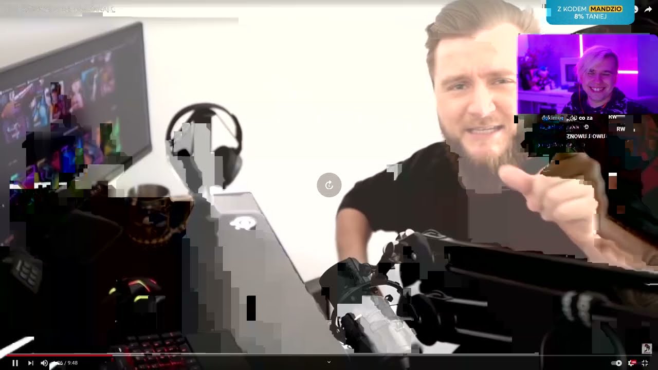 MANDZIO OGLĄDA DIABEUU FUNNY MOMENTS