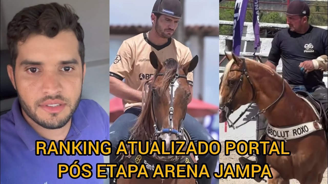 RANKING ATUALIZADO PORTAL PÓS ETAPA ARENA JAMPA. LIDERA O RANKING 