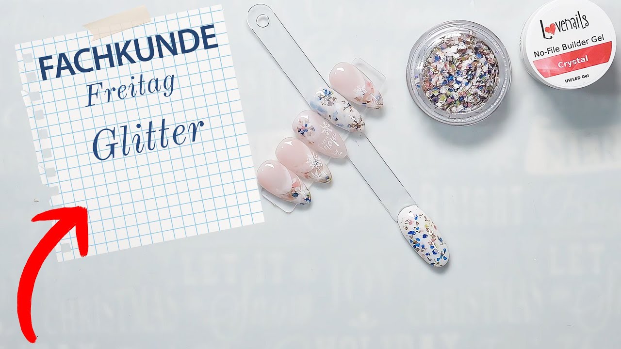 Grobes Glitter richtig verarbeiten - Nailart Tipp | Lovenails Fachlicher Freitag 41