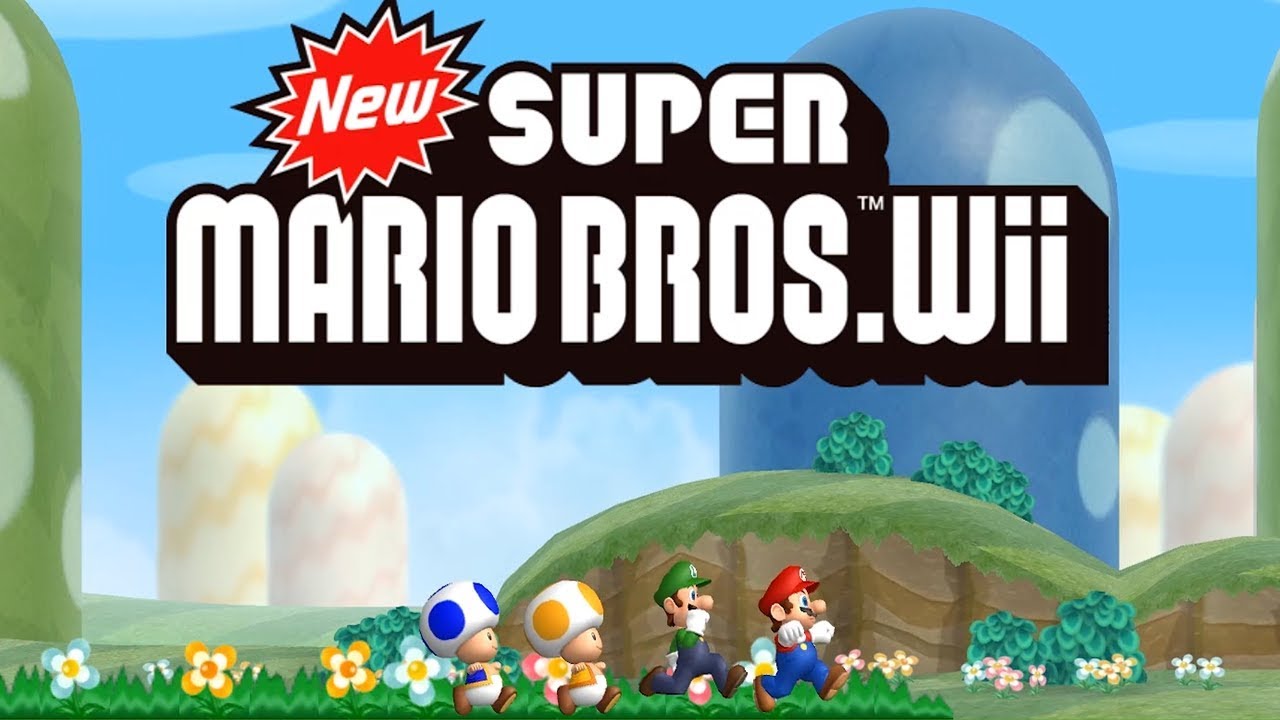 New Super Mario Bros. Wii Walkthrough - Worlds 1 - 9 Full Game (100%)