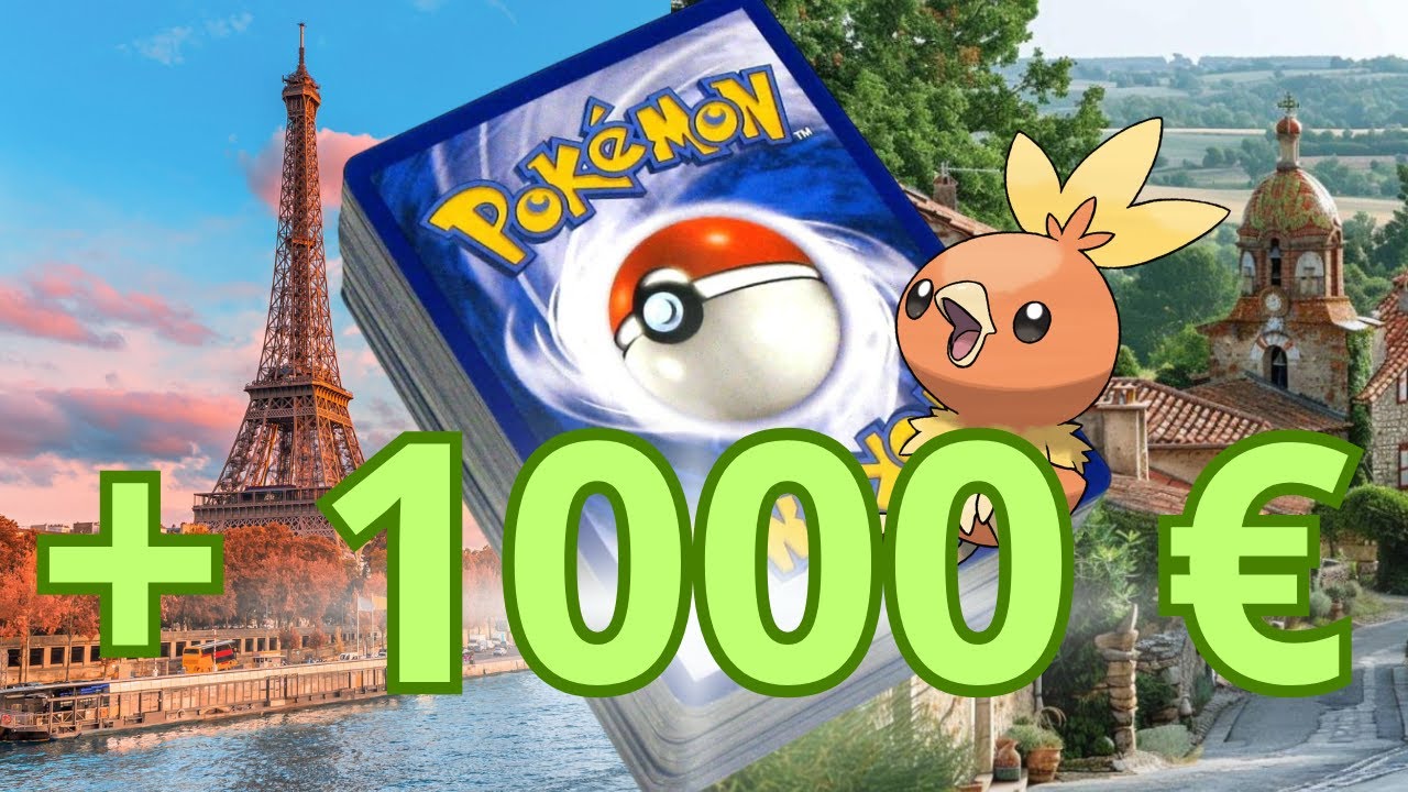 Je trouve 1000 EUROS de CARTES POKEMON en BROCANTE ! (Paris vs Province)