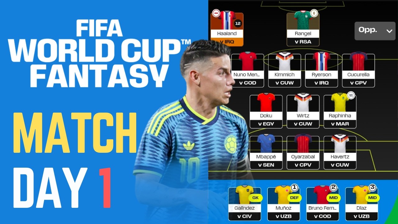 WORLD CUP FANTASY MD1: HOW TO PLAY & THE BEST DRAFT YOU'LL EVER SEE | FIFA World Cup Fantasy 2026