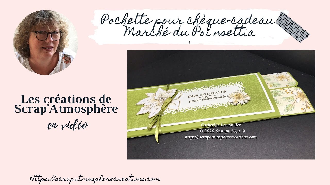 Pochette pour chèque cadeau Marché du Poinsettia