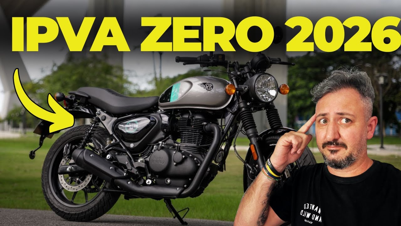 IPVA ZERO para motos em 2026: Motos que FICARAM de FORA