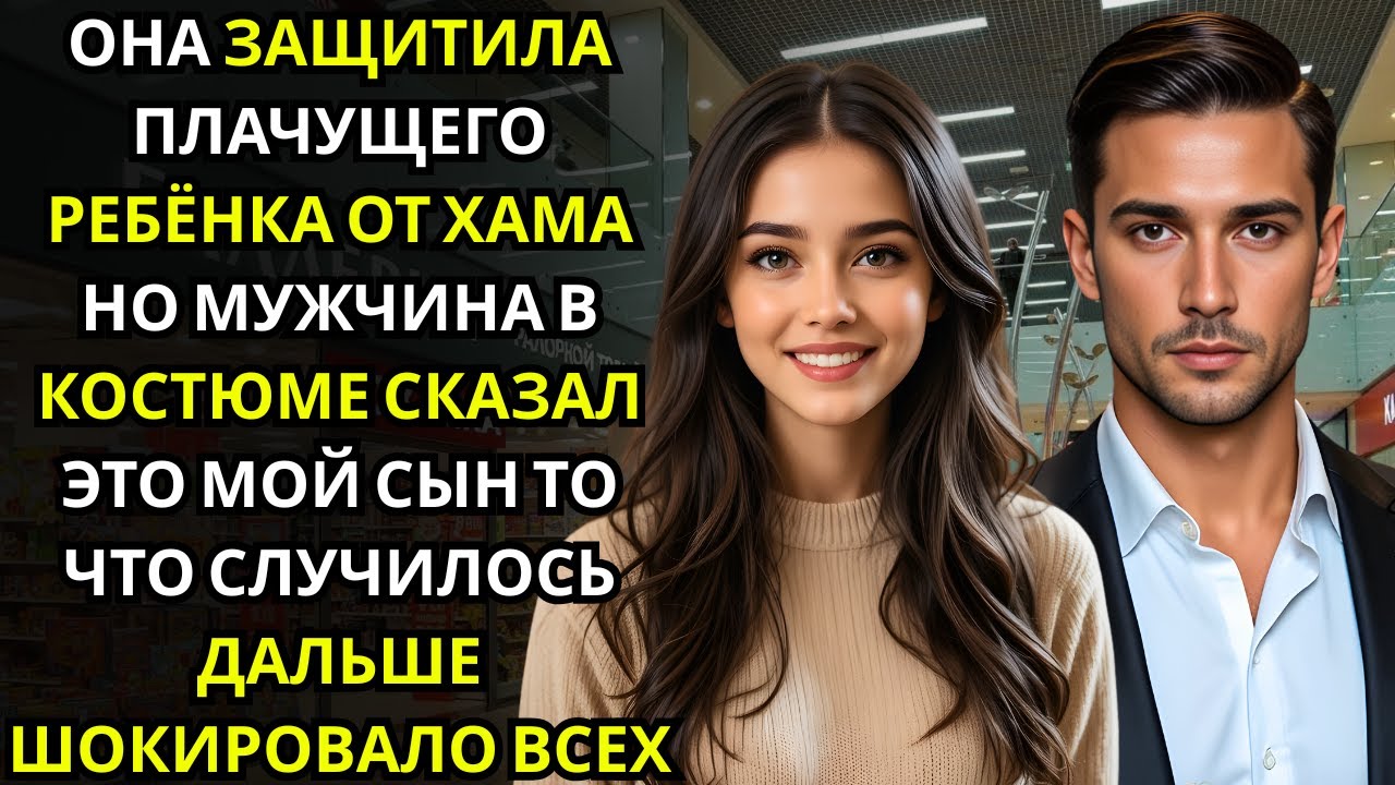 Она защищала ребёнка от хама… и мужчина в костюме сказал «Это мой сын»