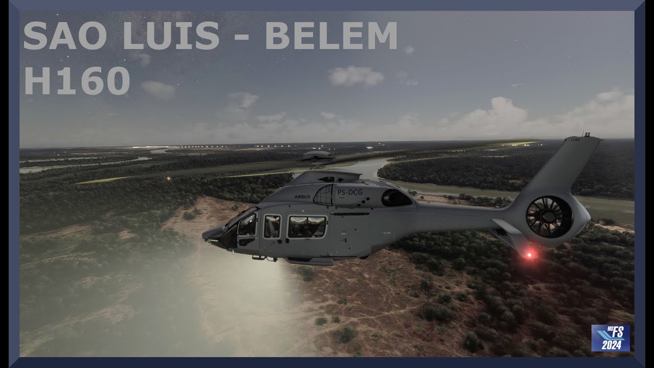 Sao Luis (SBSL) to Belem (SBBE) | Airbus H160 | MSFS 2024 | Lencois Maranhenses Tour