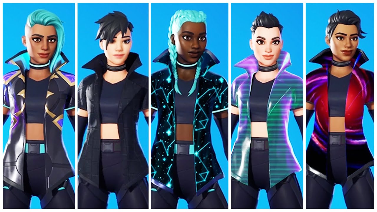(No Commentary) All Fortnite Wrap Skins, Girls (PS5 Long Gameplay)