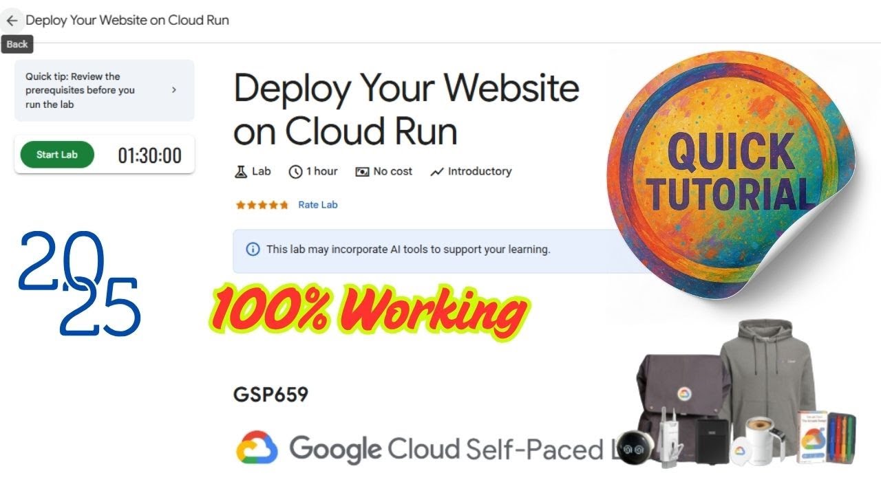 Развертывание веб-сайта в Cloud Run || GSP659 || Простейшее руководство || #qwiklabs #arcade