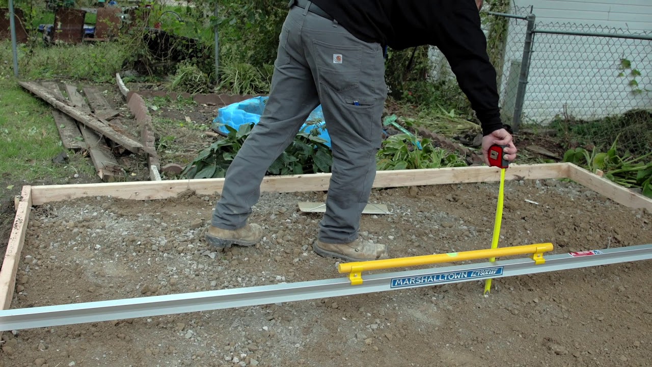 Learn how to pour a concrete slab - DIY with MARSHALLTOWN
