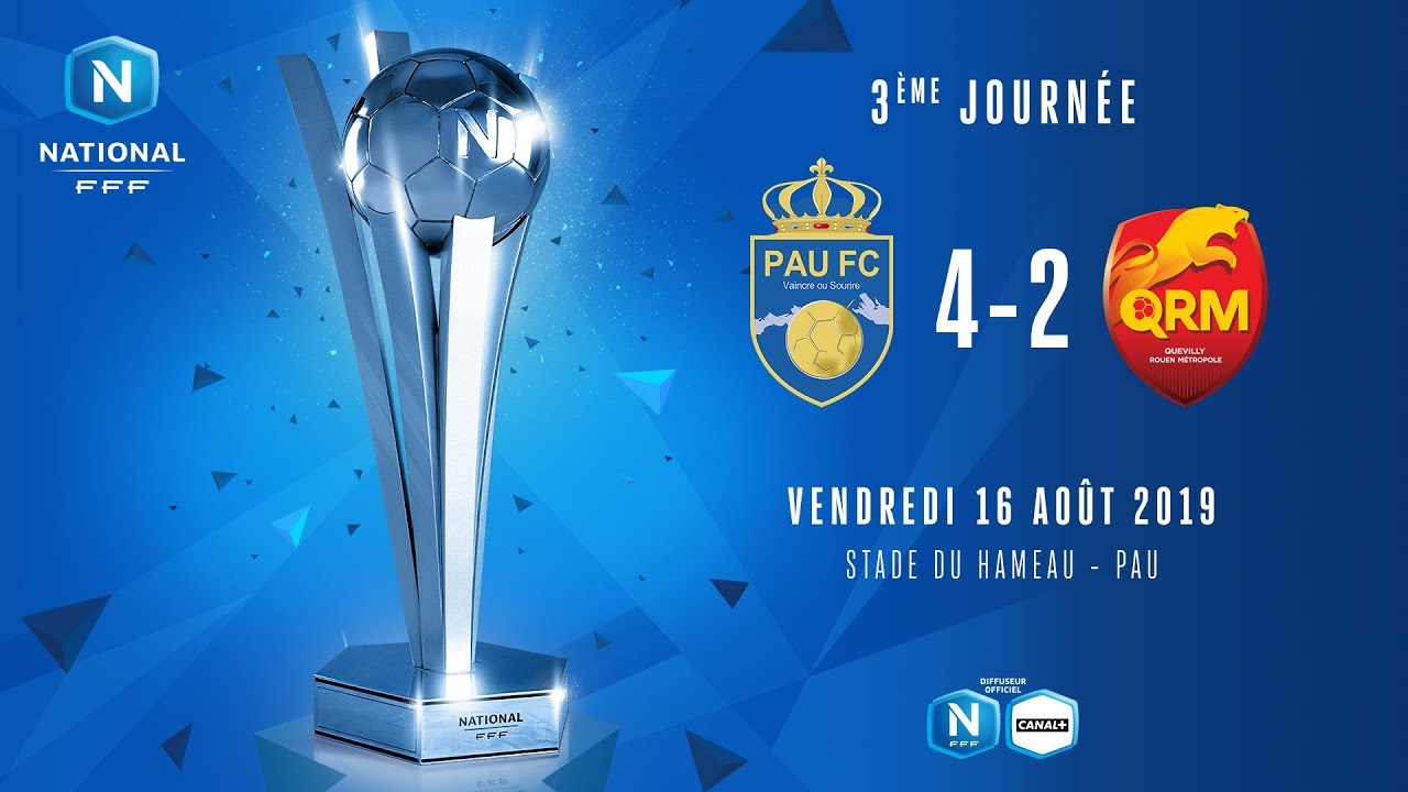 J3 : Pau FC - Quevilly Rouen Metropole (4-2), le résumé I National FFF 2019-2020