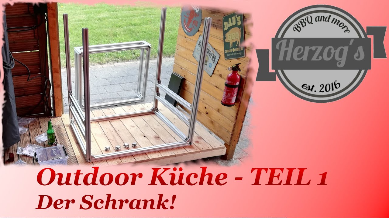 Outdoormöbel / Outdoorküche aus Aluminiumprofilen? - Ich baue ES! Für EUCH mit Kamera dabei!