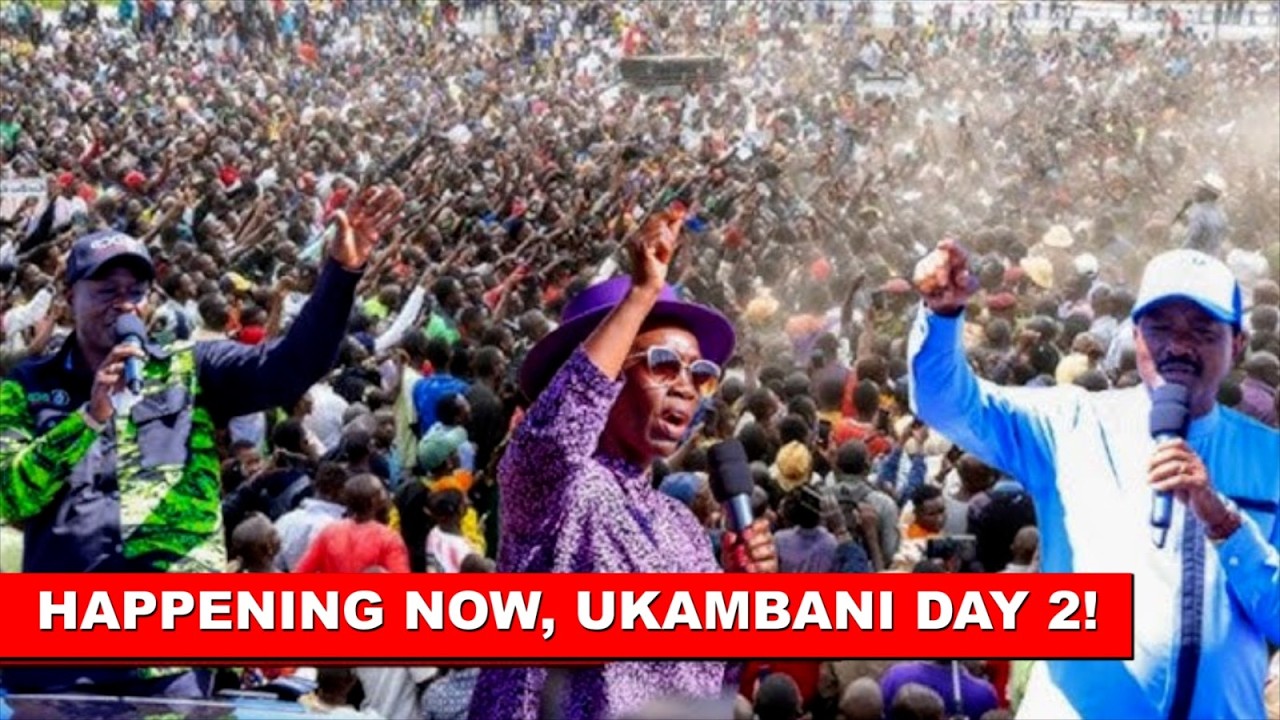 LIVE: Kalonzo, Gachagua, entire united opposition Mega Rally in Makueni as they tour Ukambani day 2!