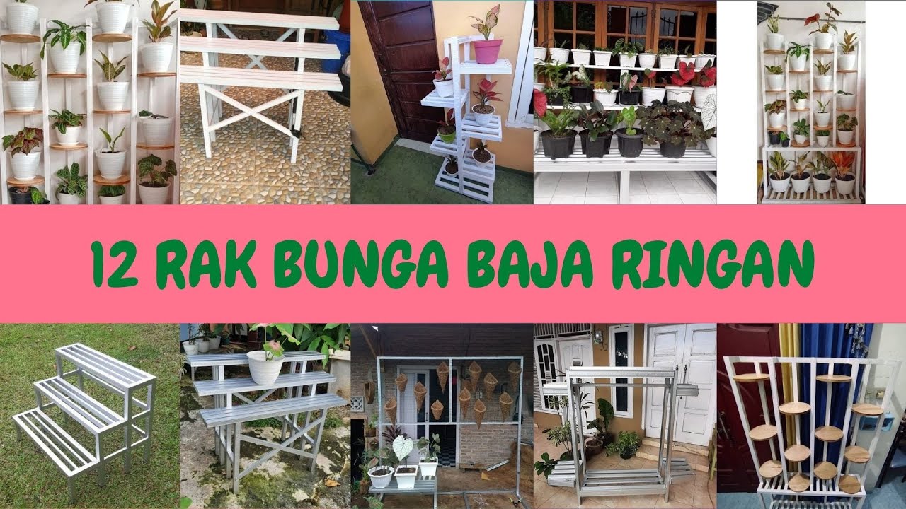 12 Model Rak Bunga dari Baja Ringan Terbaru yang Cantik