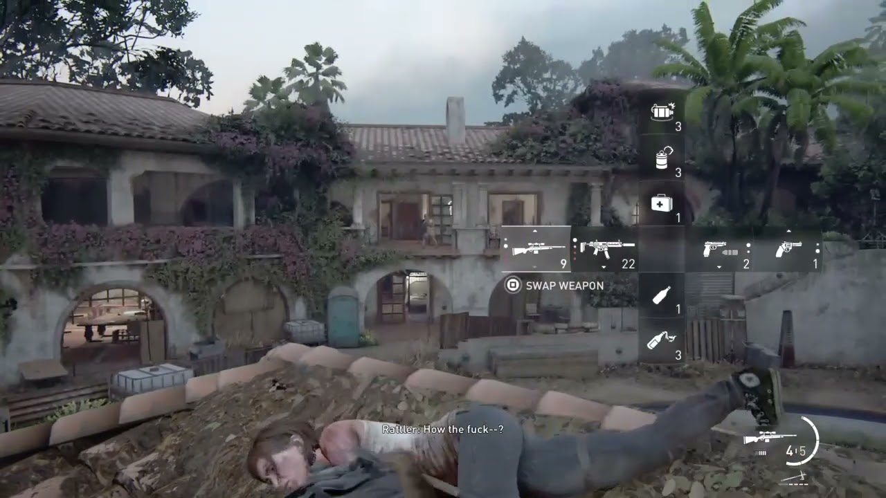[TLOUPII] Ellie kills a set of twins (Pete and Peter) then does a headshot-buttshot-headshot combo