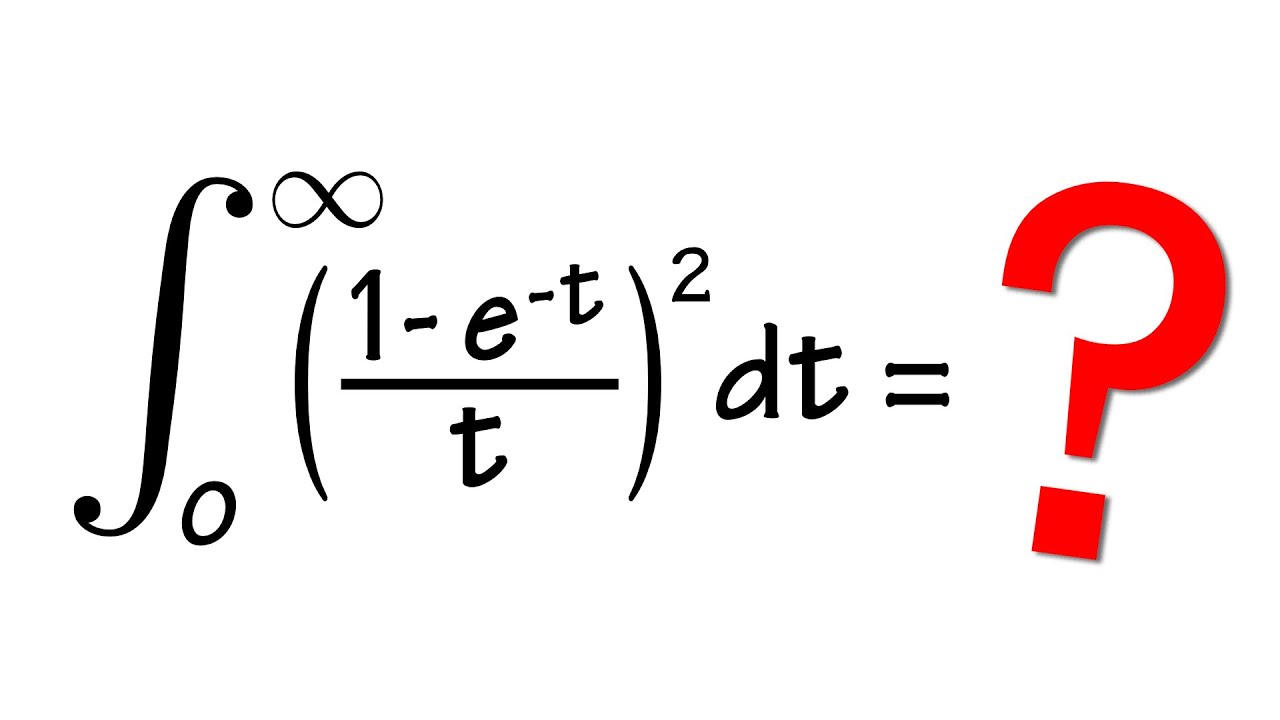 I used a double integral to solve a single improper integral