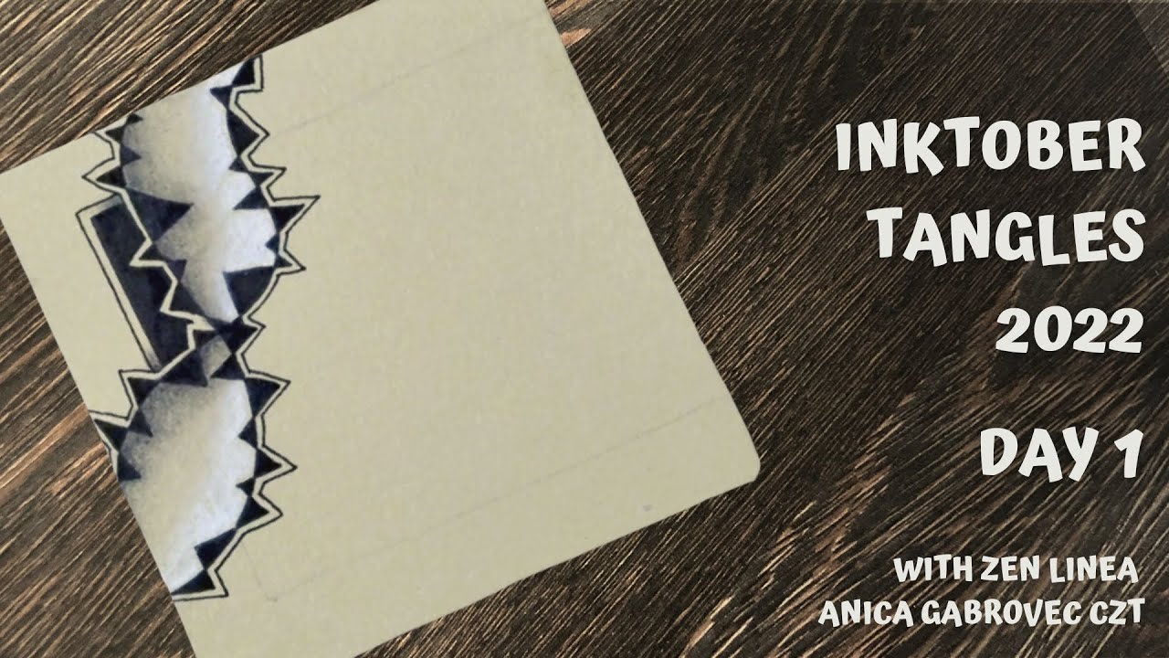 Inktober Tangles 2022 • День 1 • Дождь