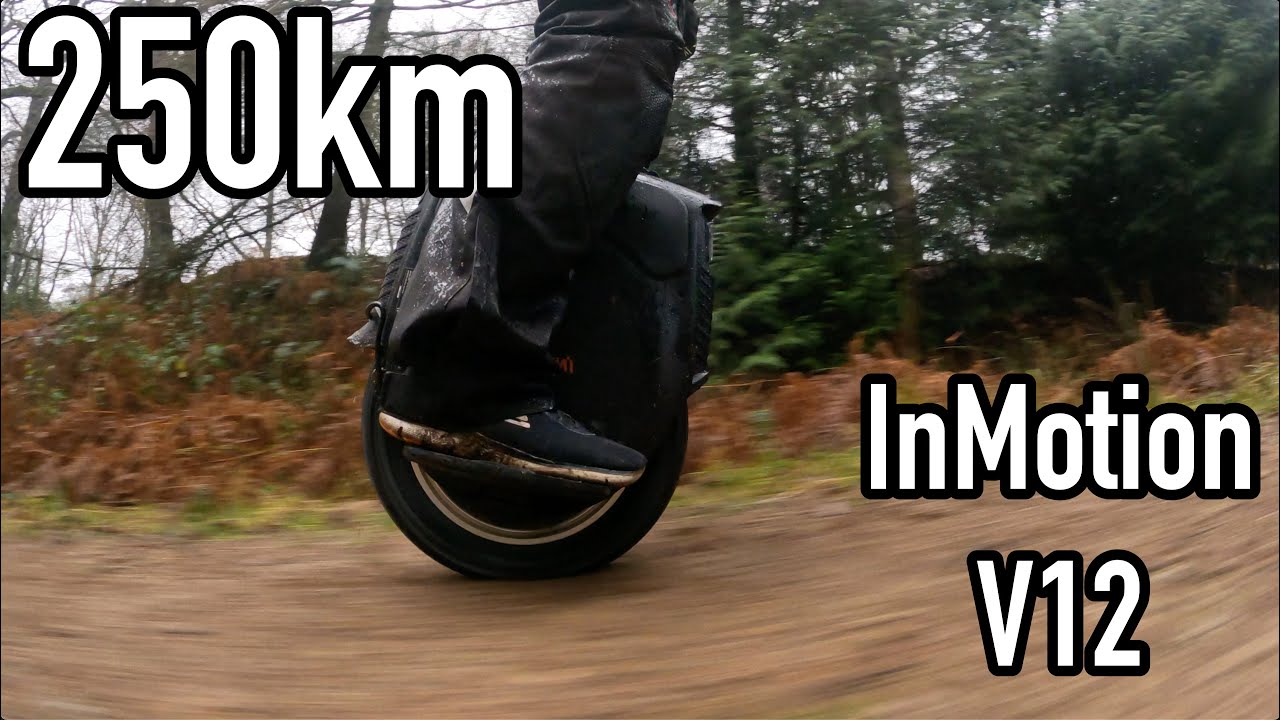 250km Review Update InMotion V12 Electric Unicycle