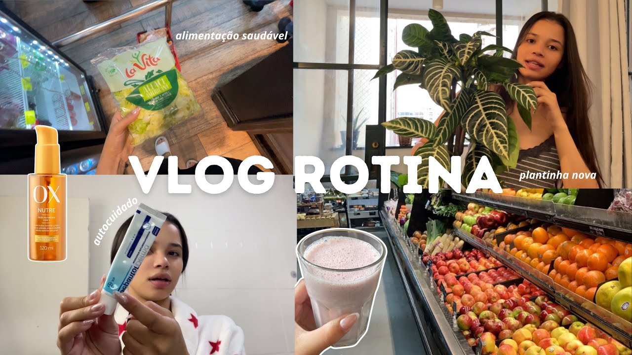 VLOG: vida real, clt, cuidados com meu cabelo com progressiva, tentando uma alimentação + saudável
