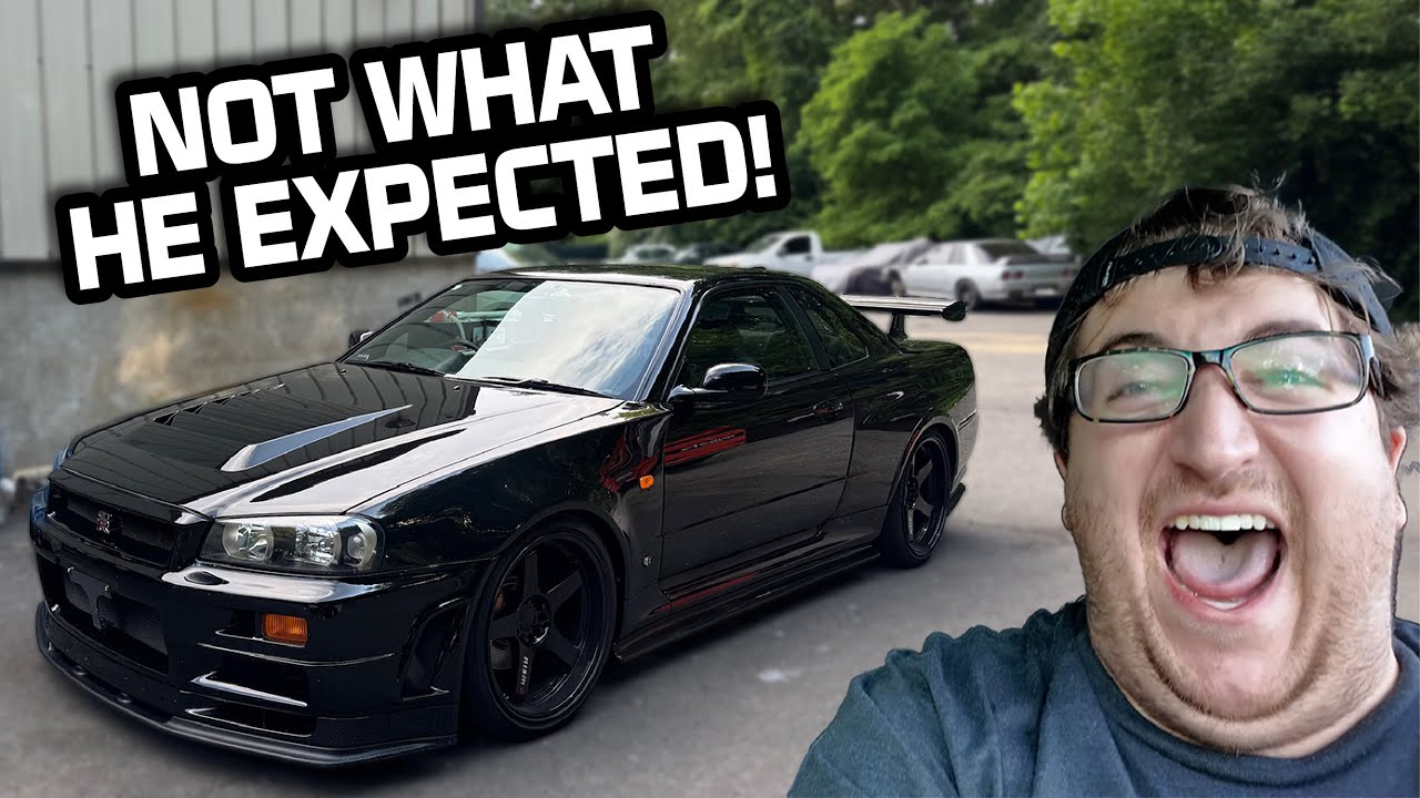 His FIRST TIME in an R34 GTR..! Buying Tommy FYEAHS Most Prized Possession!