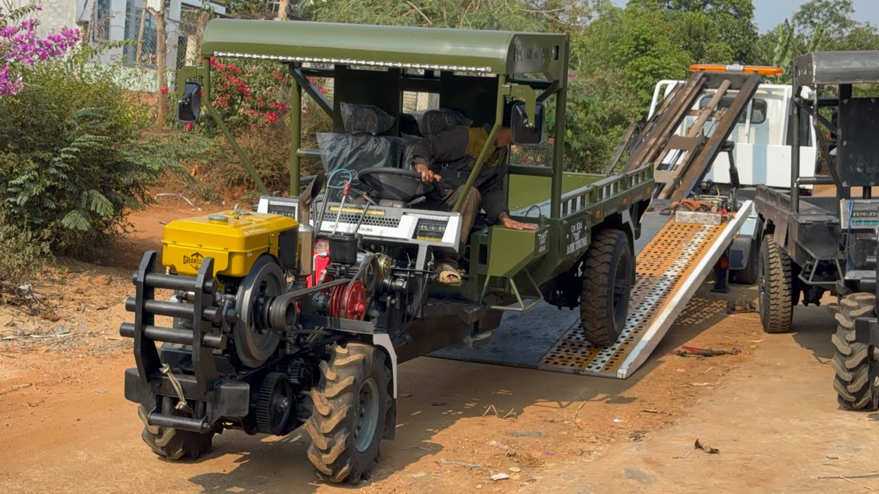 Cầu đẩy ben thắng hơi cơ kh&iacute; Anh Trung