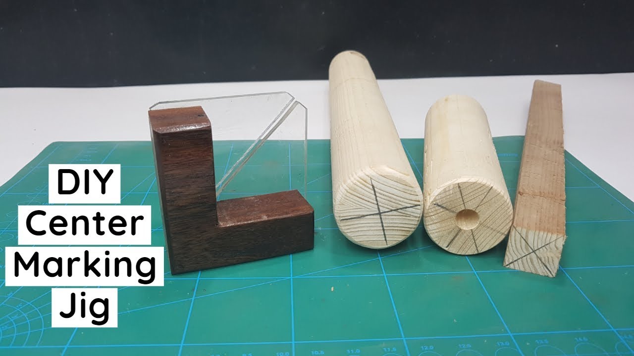 How to Make Center Finder Tool - DIY Center Marking Jig