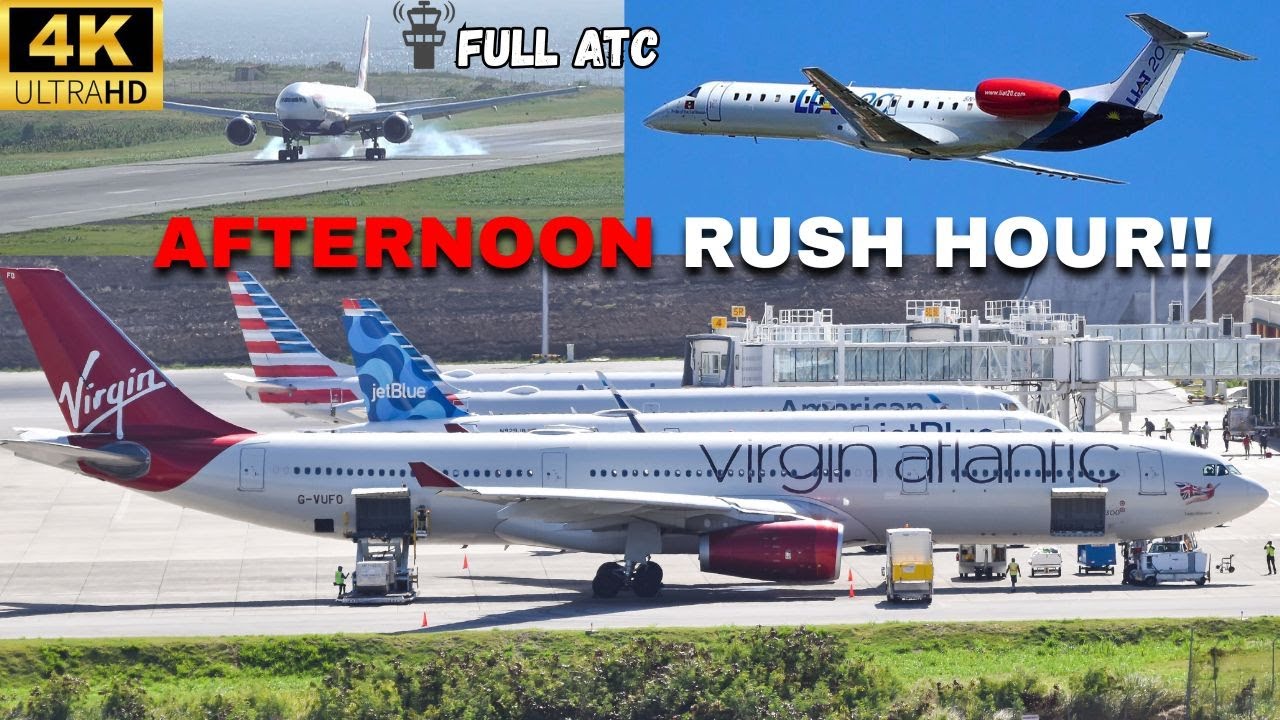 RUSH HOUR! Planespotting Grenada | JetBlue A321 + LIAT20 E145 and more!
