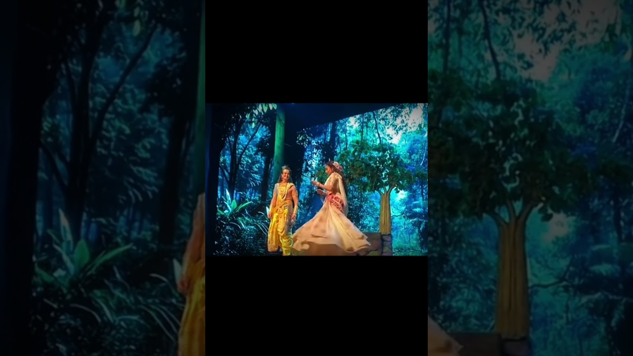 A short clip from mere krishn theatrical show/one of the best eyewitnessed shows/#radha/#merekrishn
