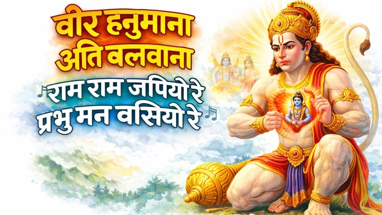 वीर हनुमाना अति बलवाना | राम नाम जपिए रे 🙏🚩
