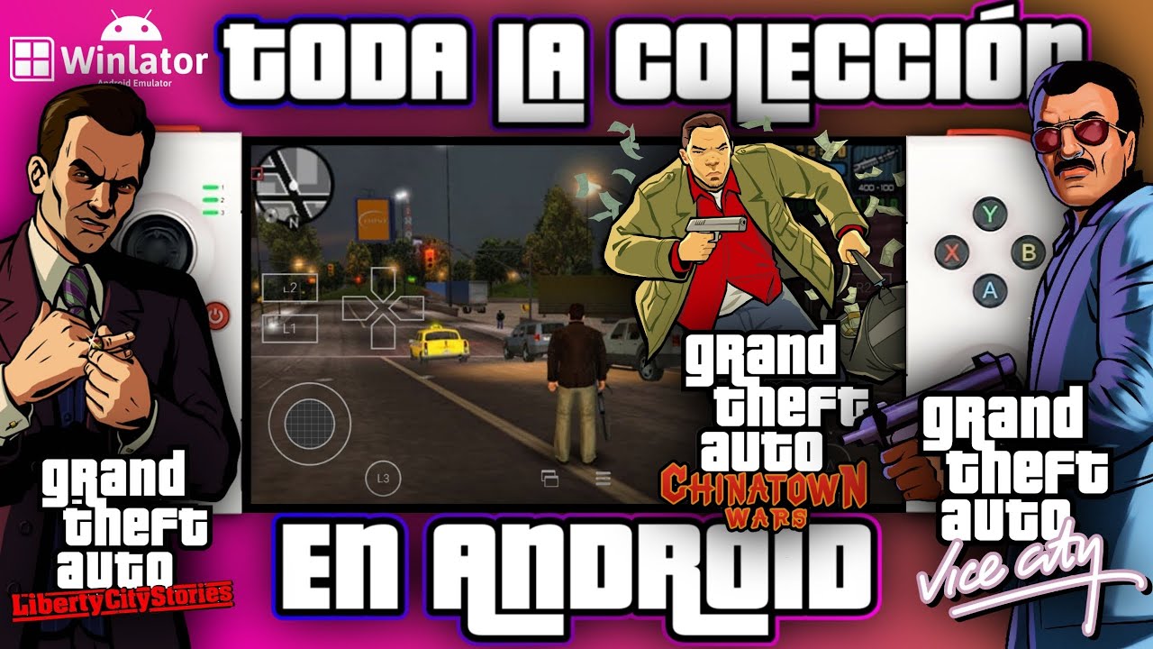 GTA STORIES COLLECTION SHOOTERS DE MUNDO ABIERTO AHORA EN TU ANDROID EMULADOR WINLATOR GLIBC🤯📱🇨🇴