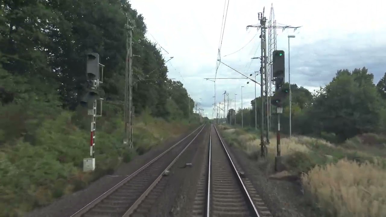 4K Führerstandsmitfahrt Haltern am See - Recklinghausen Hbf - Krefeld-Uerdingen Br 193