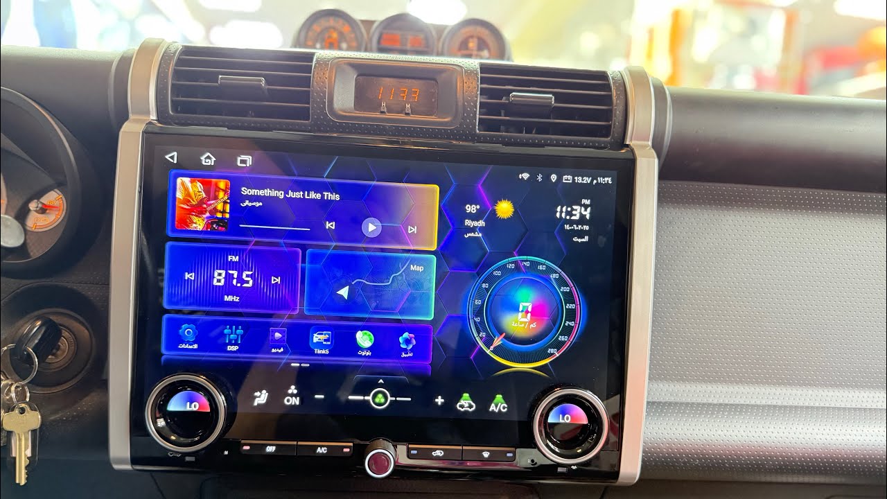 شاشة اف اجي كروزر تسلا 14 انش نظام أندرويد وابل كار بلاي ‏طلب التواصل ‎055 973 5831