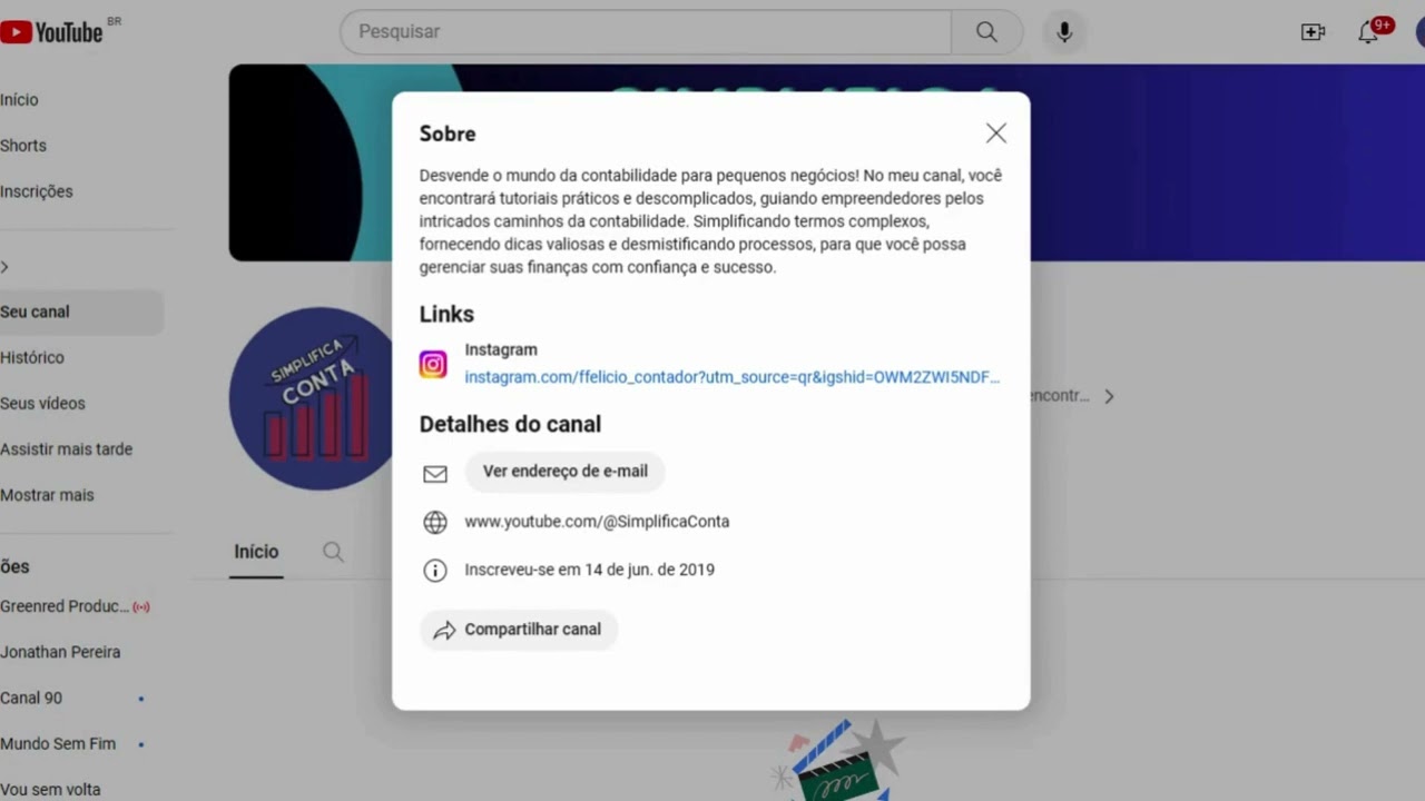 Apresentação Canal - Simplifica Conta