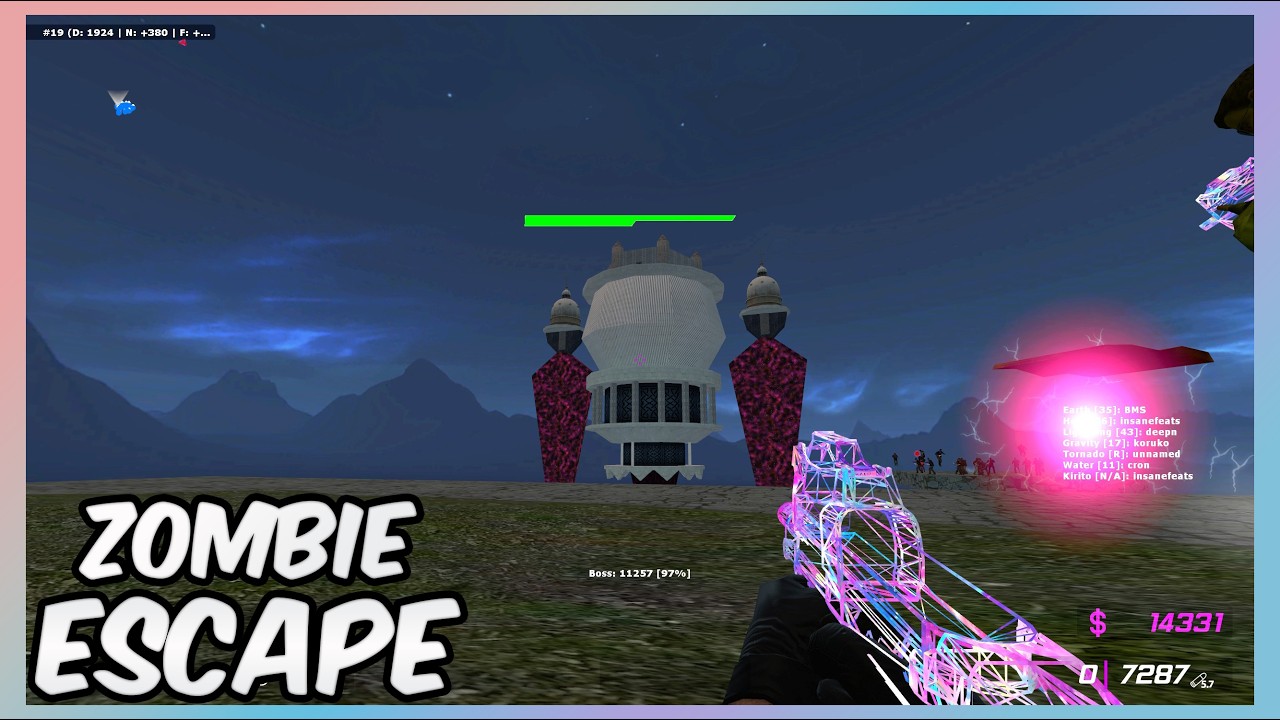 Playing a Zombie Escape Map Based off of Sword Art Online - CS:S Zombie Escape
